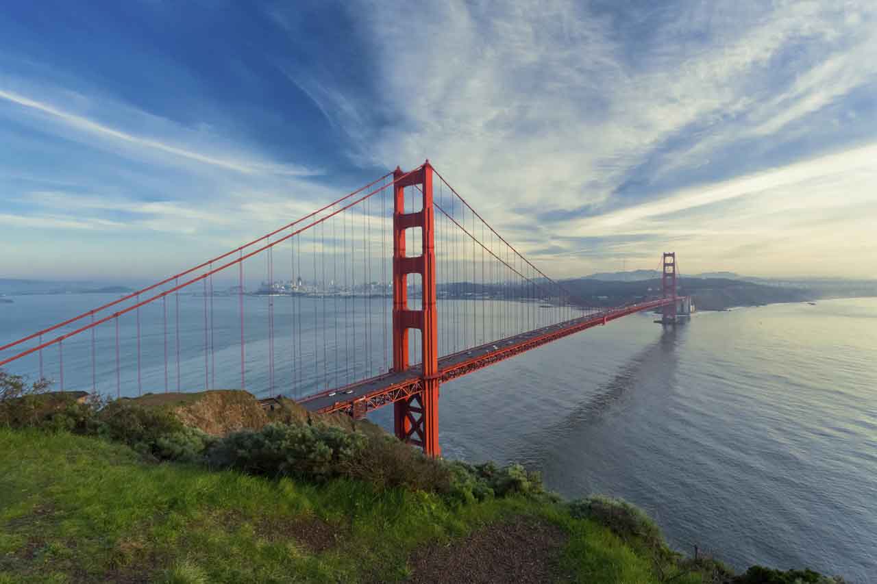 SF Golden State Bridge.