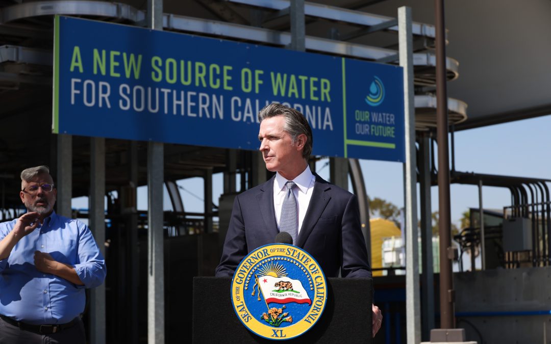 At Los Angeles County Water Recycling Facility, Governor Newsom Highlights State and Local Action to Combat Drought