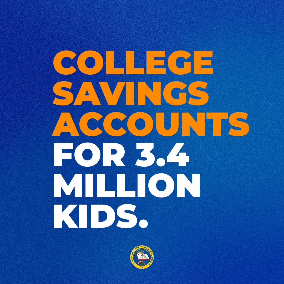 California Officially Launches Nation’s Largest College Savings Program for Millions of Students and All Newborns