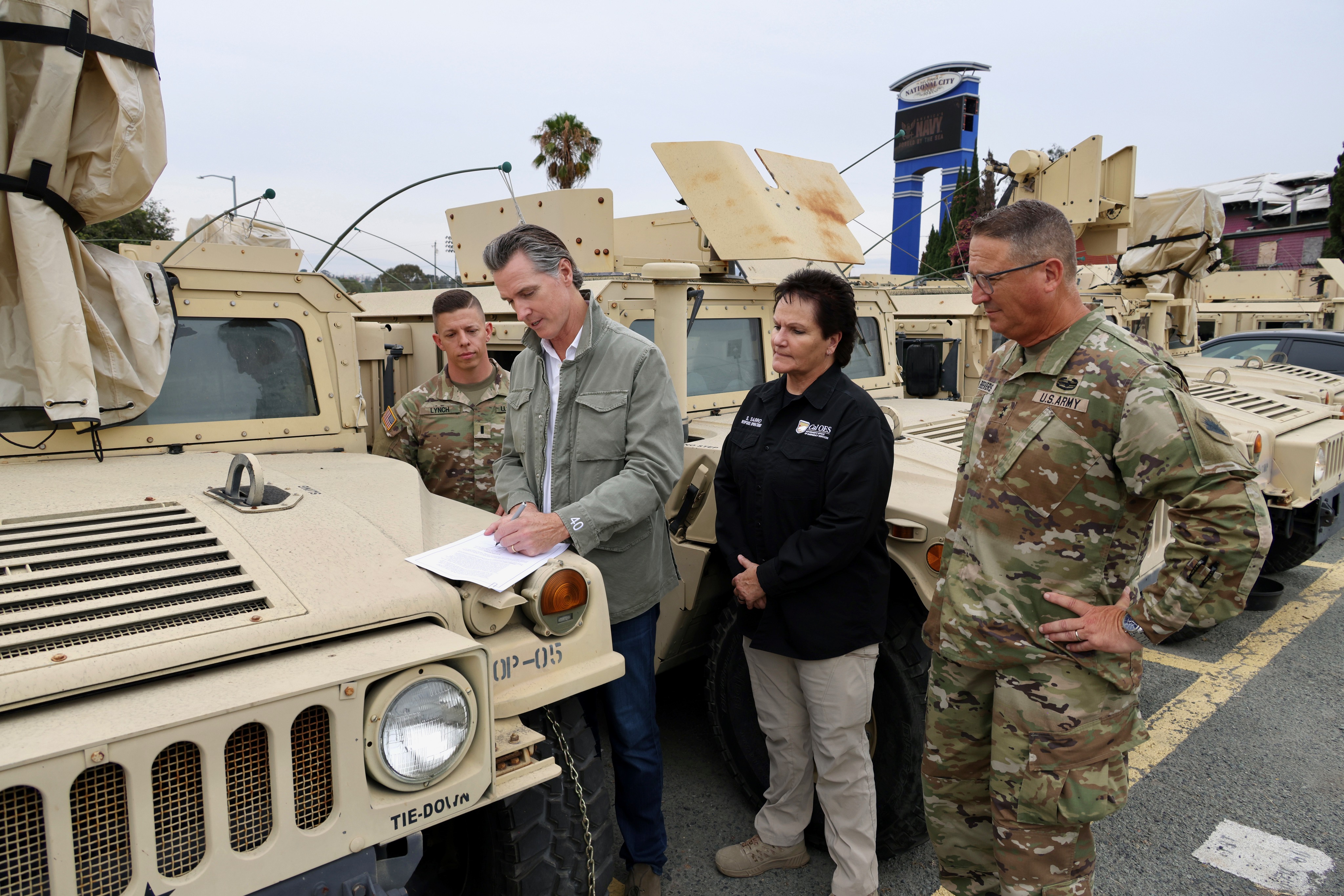 California Army National Guard opened facilities for emergency