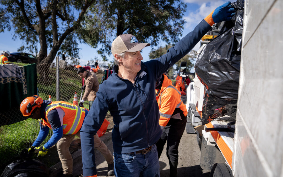 Governor Newsom Joins Crews to Remove Trash and Clean Up California Streets