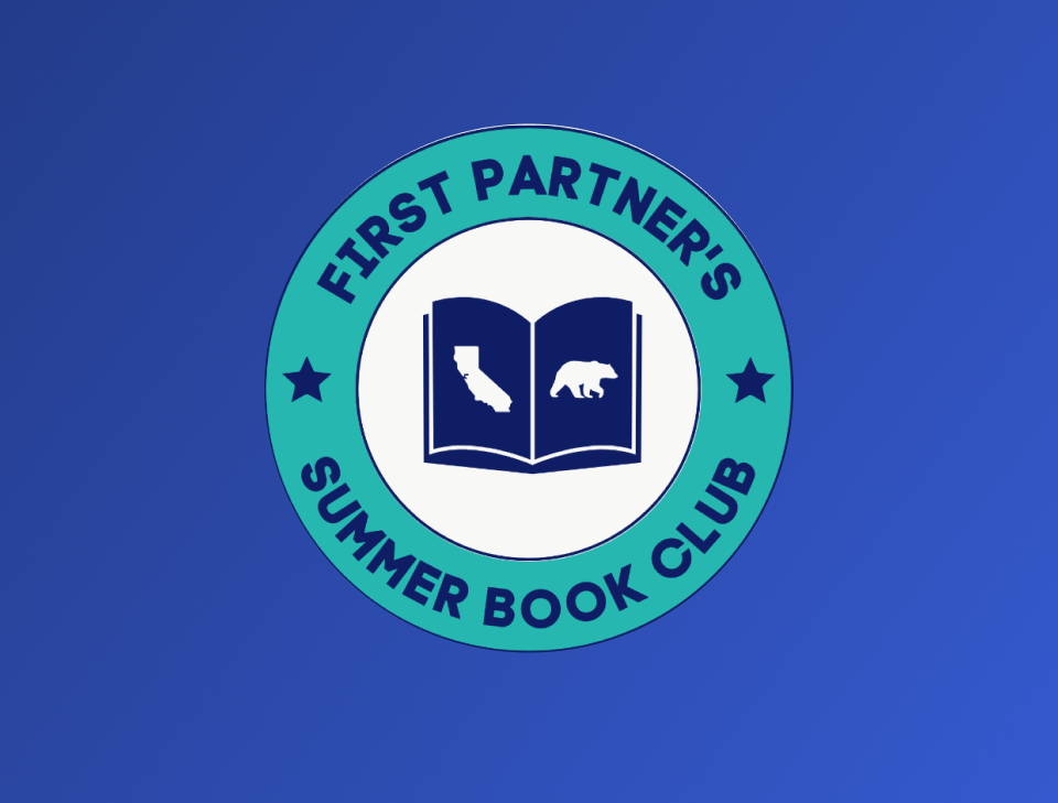 First Partner's summer book club logo