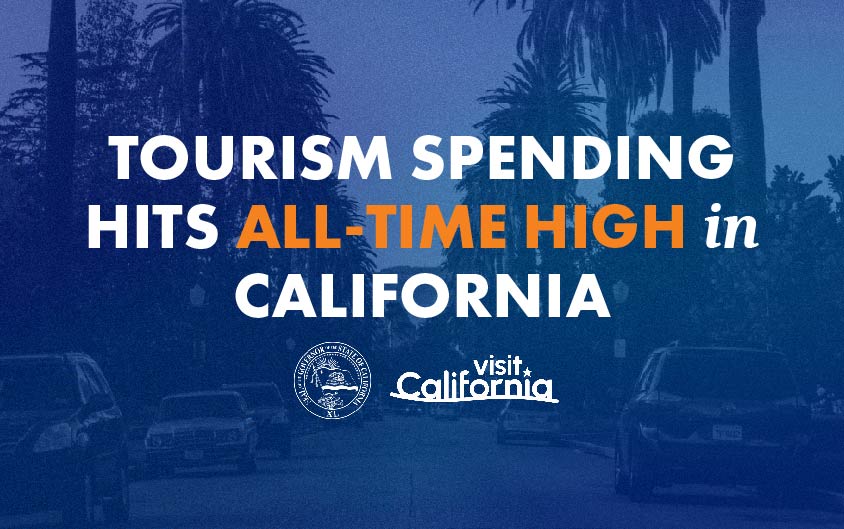 At the Top of the Golden Gate Bridge, Governor Newsom Announces Tourism Spending Hit an All-Time High in California