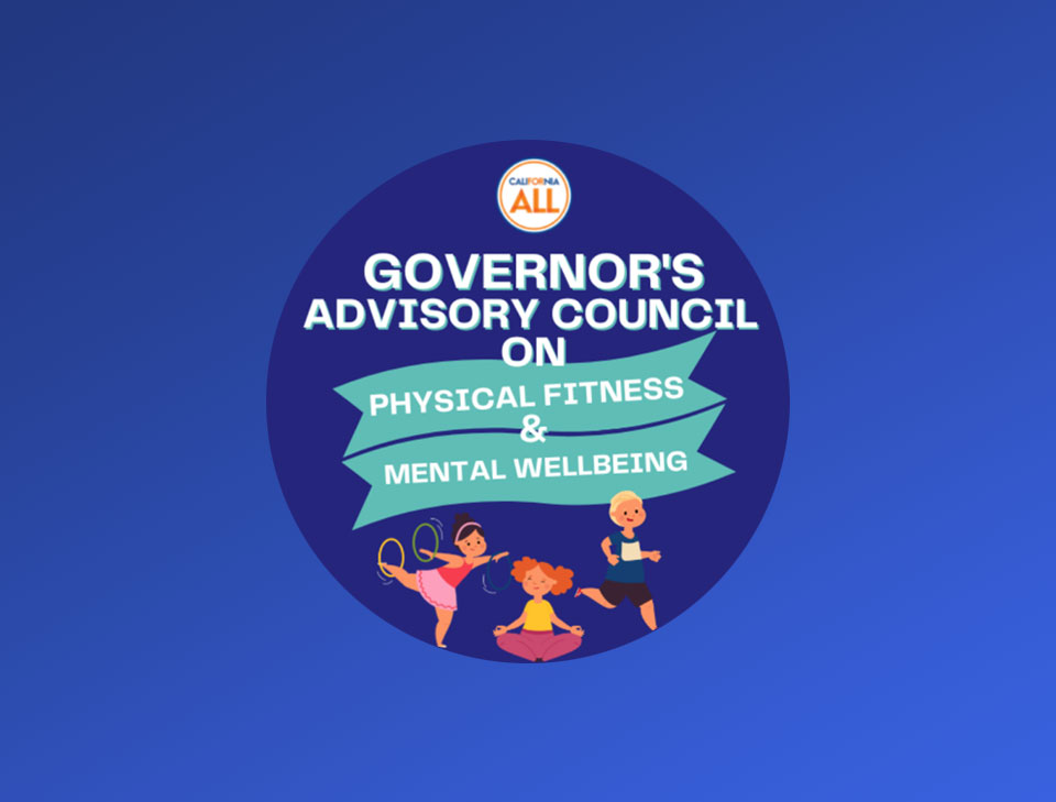 California for all, Governor's Advisory Council on Physical Fitness & Mental Wellness Logo