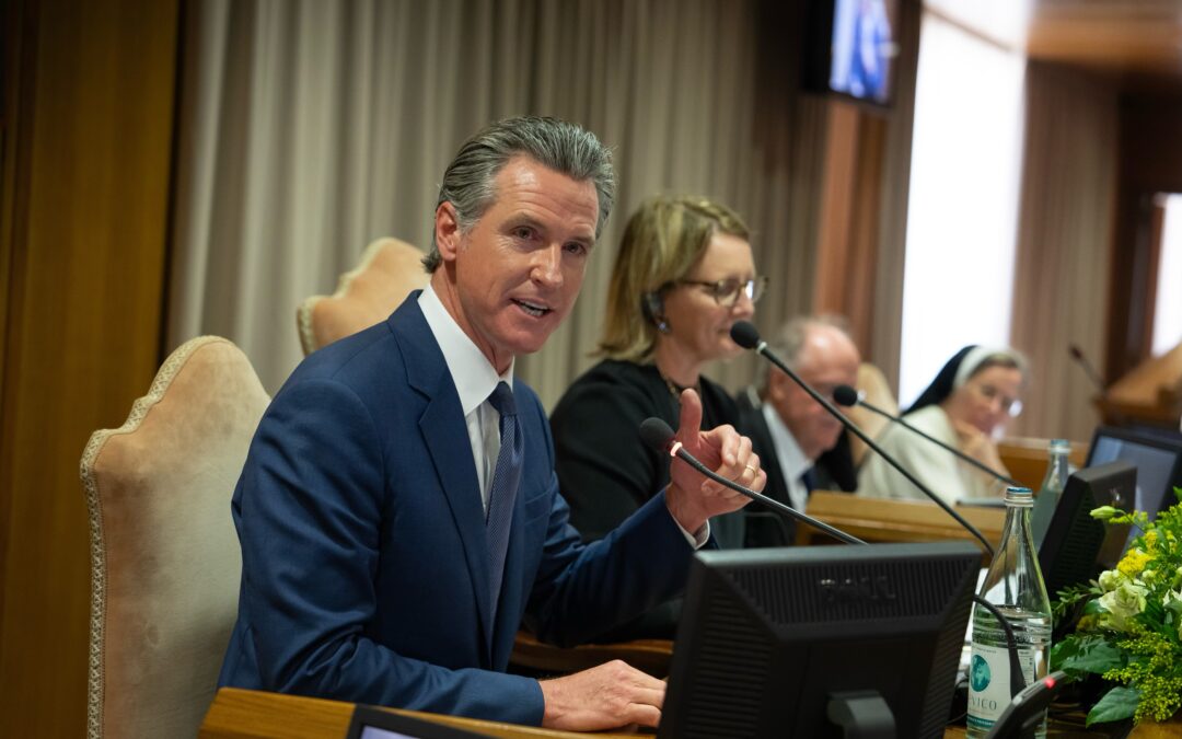 Governor Newsom joins Pope Francis at the Vatican, calls for climate action