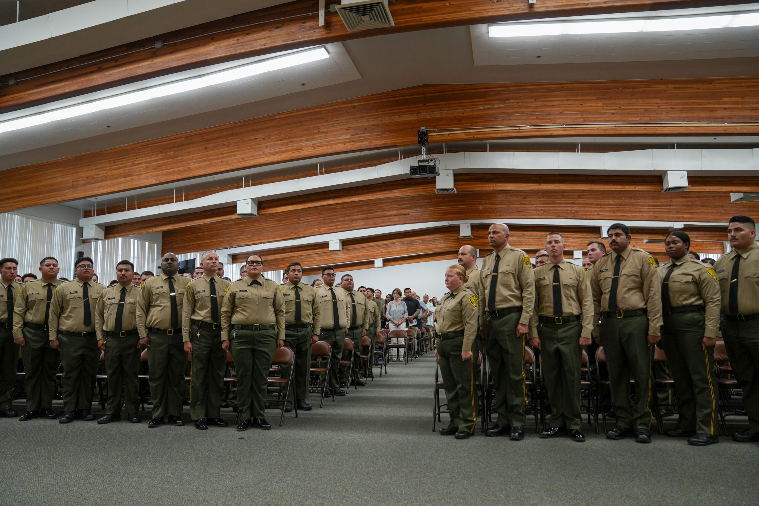 A photo of the graduating class of CDCR correctional officers