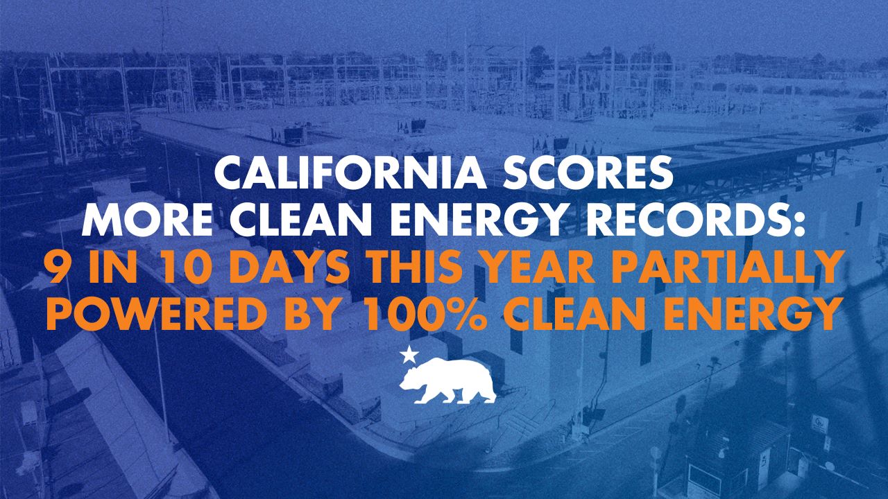 California scores more clean energy records: 9 in 10 days this year ...