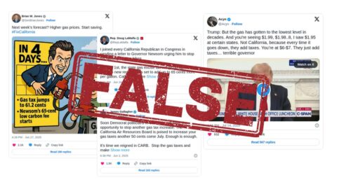 Fact: Trump lied — again. California gas prices remain lower than a ...