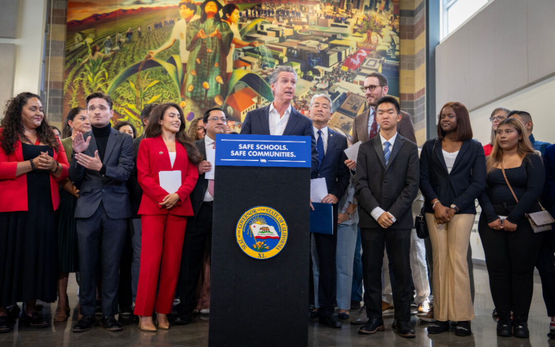 Governor Newsom signs laws to protect school children and hospital patients, and limit fear tactics used by Trump’s secret police force to terrorize communities