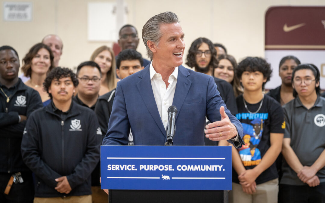 Governor Newsom launches new statewide service effort to support the well-being of young men