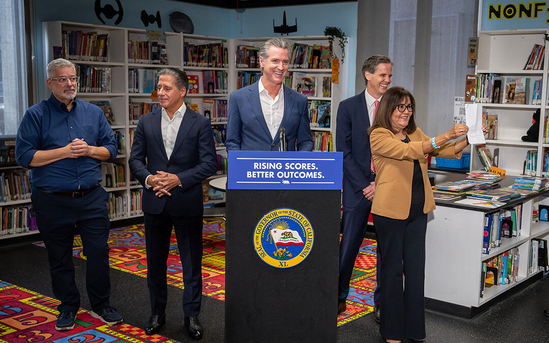 Governor Newsom announces California student test scores improve significantly, signs legislation to further bolster student literacy success