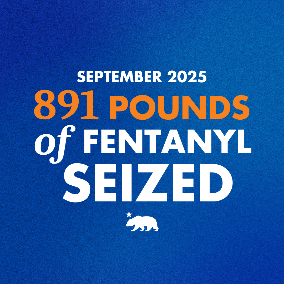 A graphic that says September 2025 891 pounds of fentanyl seized
