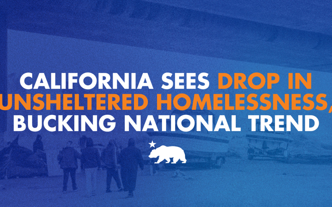 California sees drop in unsheltered homelessness, bucking national trend and federal headwinds