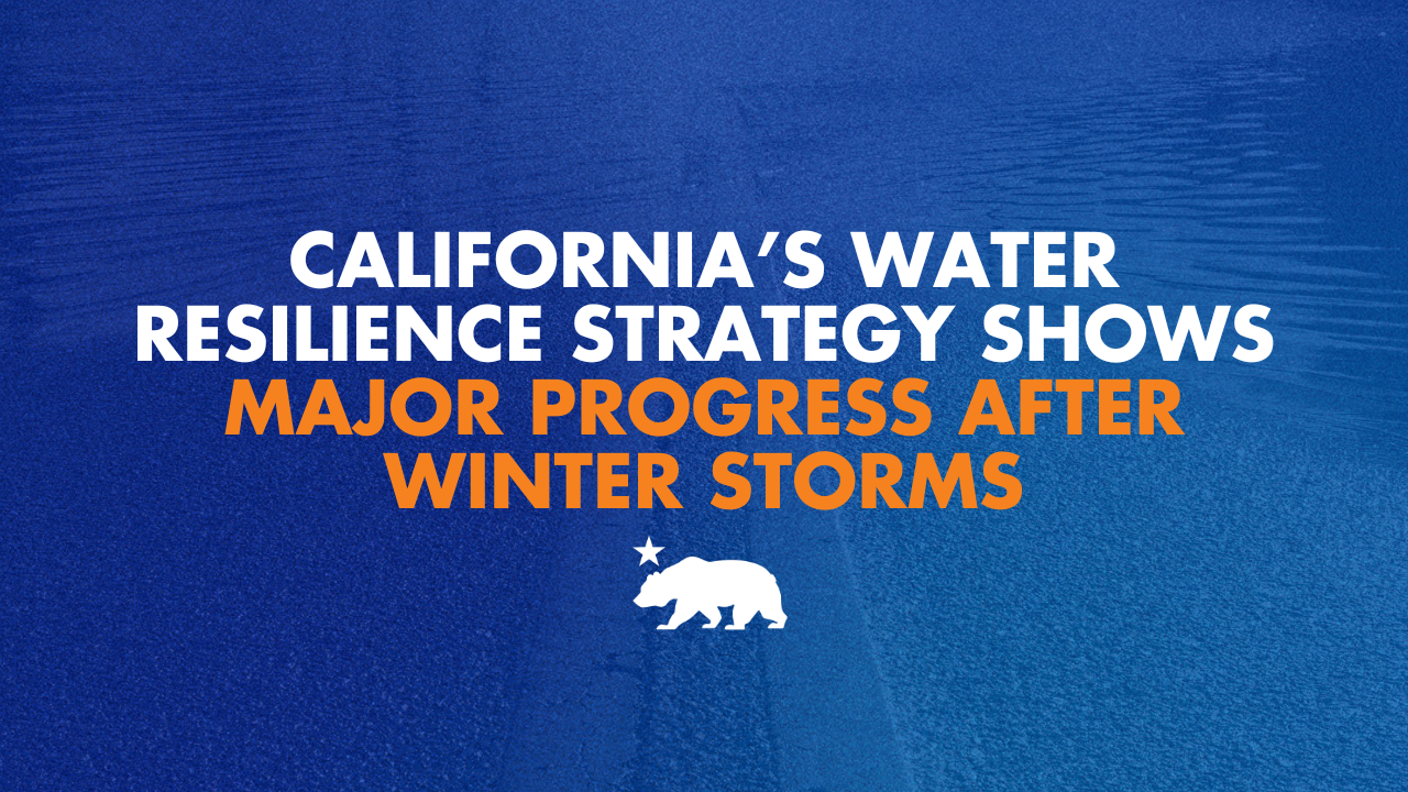 California’s water resilience strategy shows major progress after winter storms: state out of drought, according to U.S. Drought Monitor