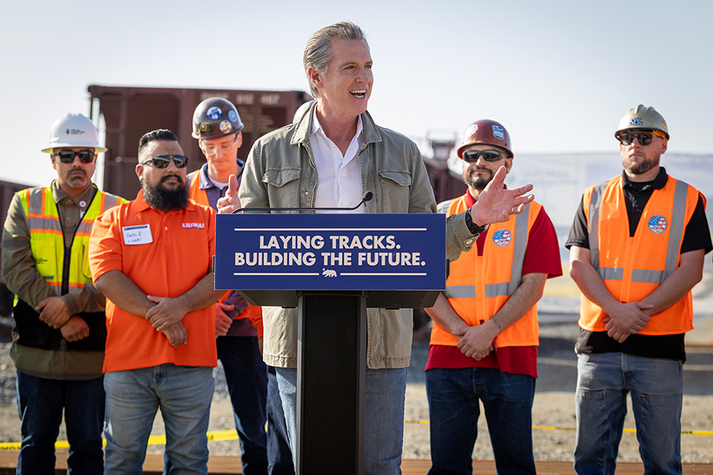 Governor Newsom announces major high-speed rail milestone, track installation to begin