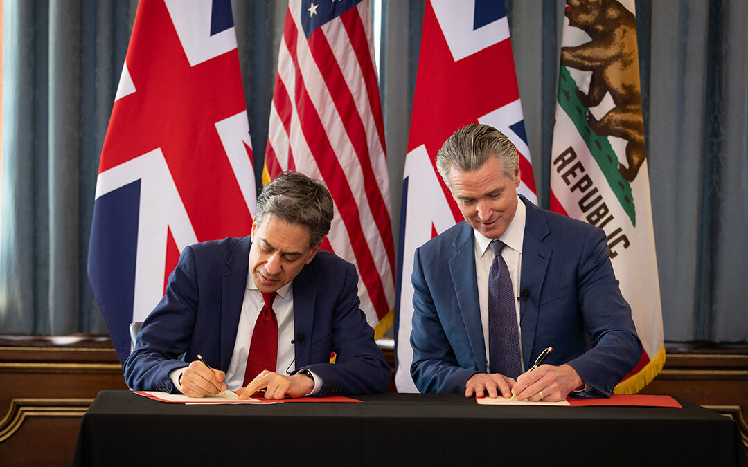 Governor Newsom launches UK climate partnership, welcomes nearly $1 billion Octopus Energy clean tech commitment