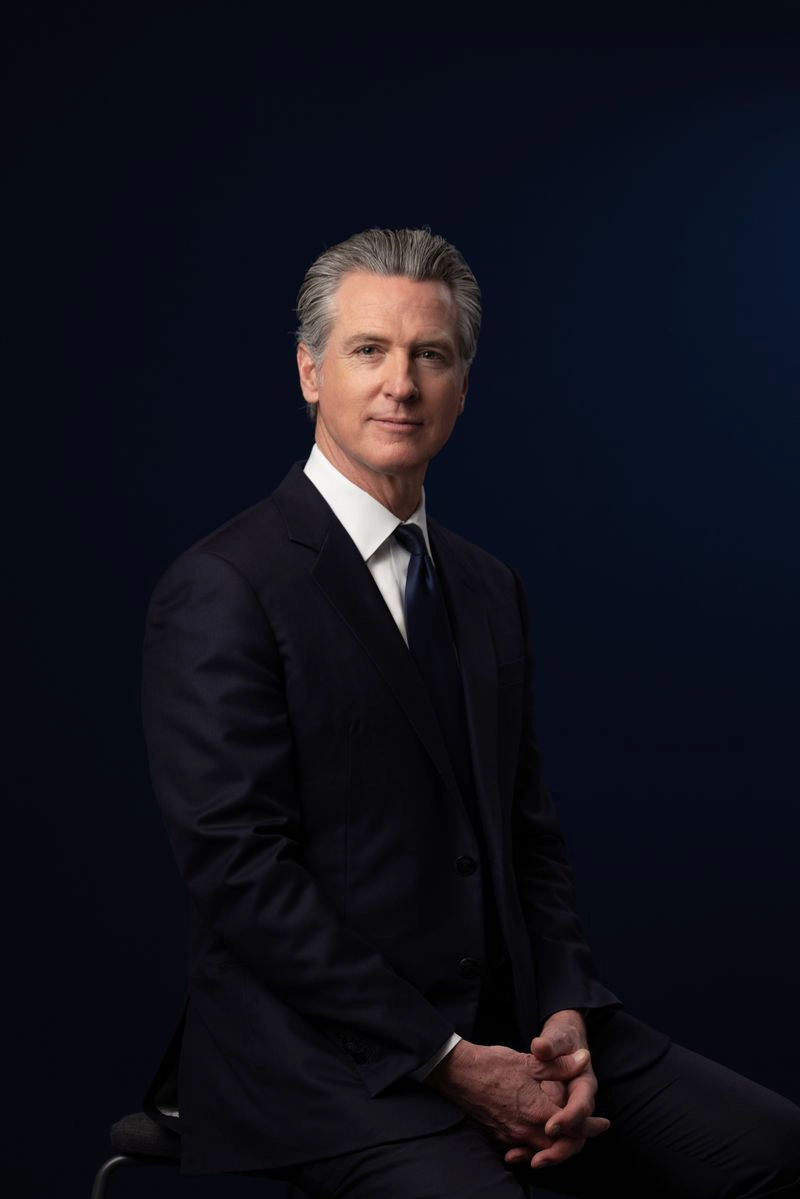 Governor Newsom portrait.