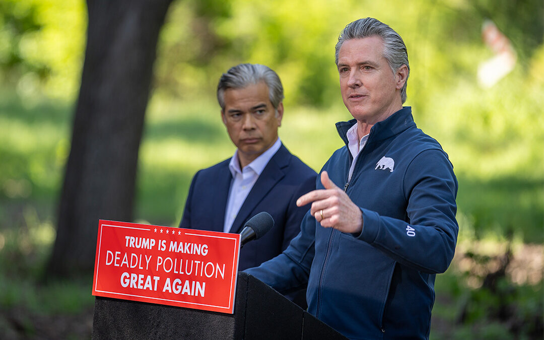 California is taking Donald Trump to court for breaking the law to put polluter profits before American lives