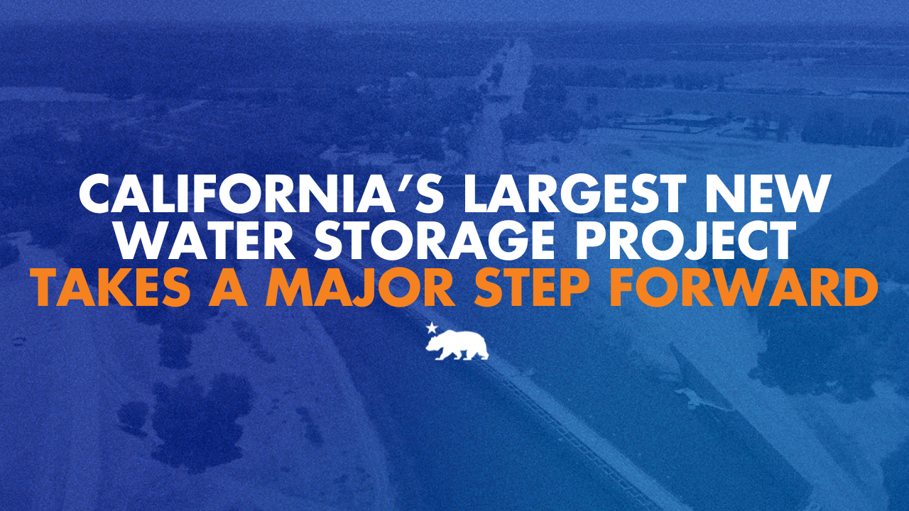 California’s largest new water storage project takes a major step forward | Governor of California California’s largest new water storage project takes a major step forward | Governor of California