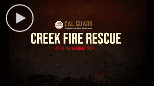 A GIF that says Creek Fire Rescue.